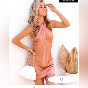 Vici melody satin halter mini dress SOLD OUT online